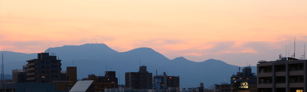 Wallから眺める札幌市中央区の夕景